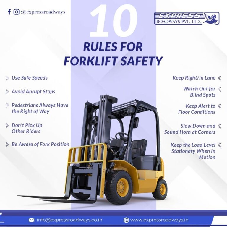 10 Rules for Forklift Safety - ERPL